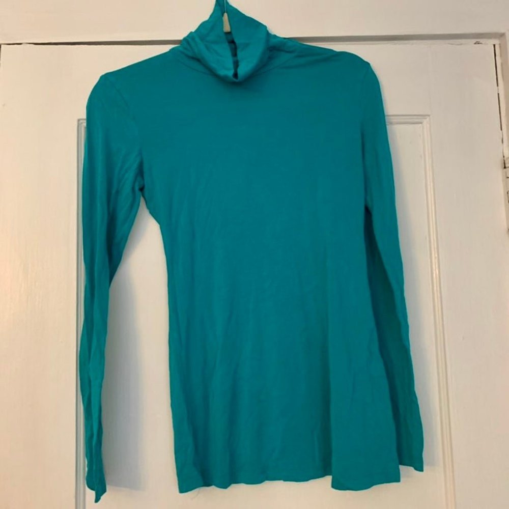 Bright Blue Turtleneck